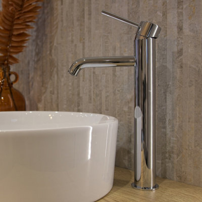 Aquarius RF-Series Tall Mono Basin Mixer Tap Chrome