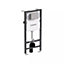 Aquarius Rocco 1140mm Wall Hung Toilet Fixing Frame with Chrome Square Flush Plate