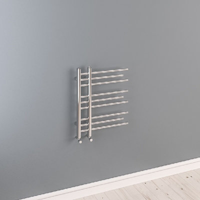 Aquarius Rubin 600MM x 600MM Designer Towel Radiator Chrome AQ410229 at B&Q