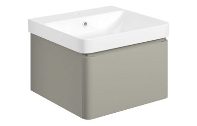 Aquarius Sophie 500MM Vanity Unit with 1TH Basin Matt Latte