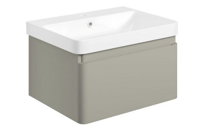 Aquarius Sophie 605MM Vanity Unit with 1TH Basin Matt Latte