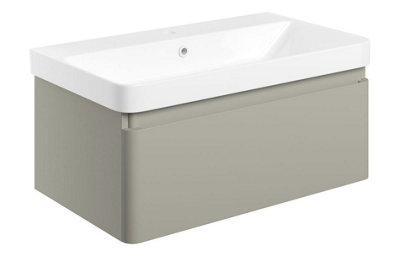 Aquarius Sophie 805MM Vanity Unit with 1TH Basin Matt Latte