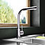 Aquarius TrueCook Series 4 Brushed Nickel Pull Out Single Lever Kitchen Mixer Tap AQTK004BN