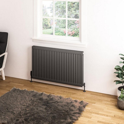 Aquarius Type 11 Compact Panel Radiator 600 x 1000 Matt Anthracite AQ250065