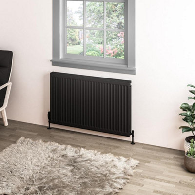 Aquarius Type 11 Compact Panel Radiator 600 x 1000 Matt Black AQ250073
