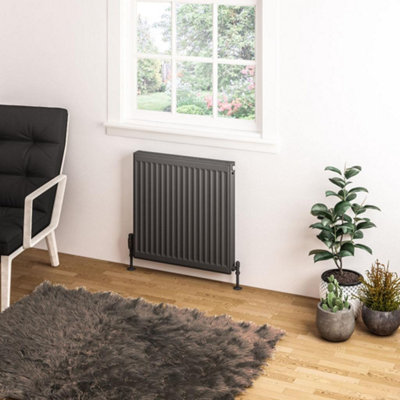 Aquarius Type 11 Compact Panel Radiator 600 x 600 Matt Anthracite AQ250063