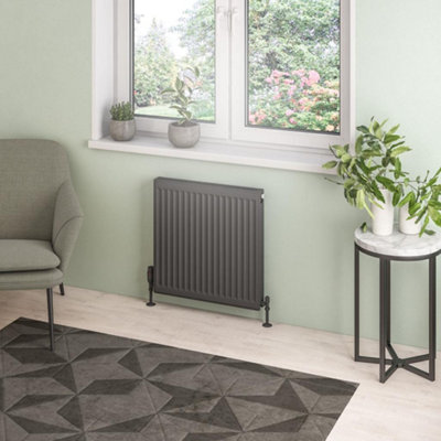 Aquarius Type 21 Compact Panel Radiator 600 x 600 Matt Anthracite AQ250120