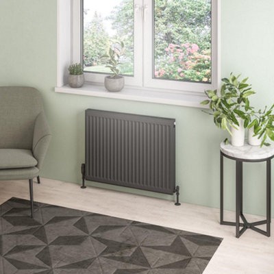 Aquarius Type 21 Compact Panel Radiator 600 x 800 Matt Anthracite AQ250121