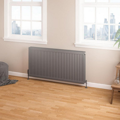 Aquarius Type 22 Compact Panel Radiator 600 x 1200 Matt Anthracite AQ250190