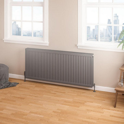 Aquarius Type 22 Compact Panel Radiator 600 x 1400 Matt Anthracite AQ250191