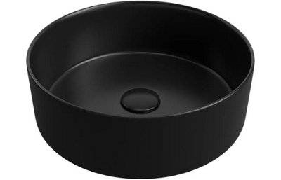 Aquarius V-Series 2 Round 0TH Vessel Wash Bowl 355mm Matt Black