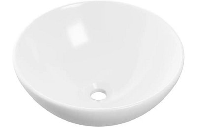 Aquarius V-Series 5 Round 0TH Vessel Wash Bowl 410mm White