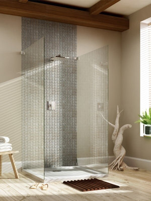 Aquarius Vital 800 x 760mm Rectangle Shower Tray and Waste AQVT.SMB - 3