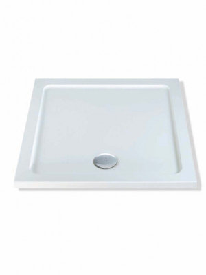 Aquarius Vital 800 x 800mm Square Shower Tray and Waste AQVT.SBU