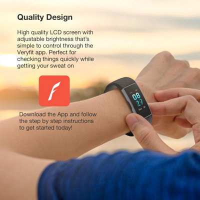 Aquarius Waterproof IP67 Fitness Tracker Black - Heavy Duty Site Watch ...