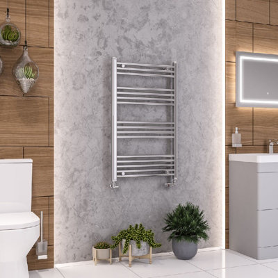 Aquarius Wendover Straight Multirail Towel Radiator 1000mm x 600mm Chrome AQ41.0011