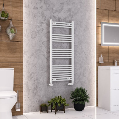 Aquarius Wendover Straight Multirail Towel Radiator 1200mm x 500mm White AQ41.0016