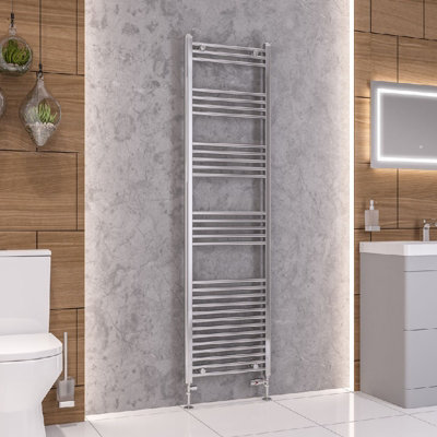 Aquarius Wendover Straight Multirail Towel Radiator 1200mm x 600mm Chrome AQ41.0017