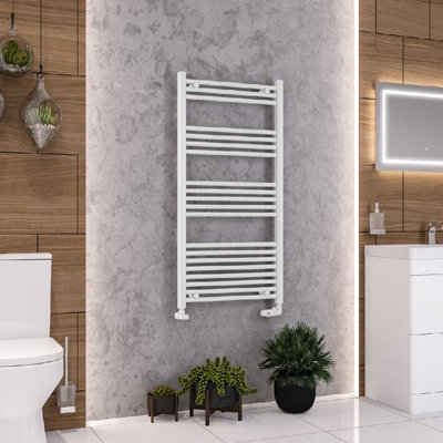 Aquarius Wendover Straight Multirail Towel Radiator 1200mm x 600mm White AQ41.0018