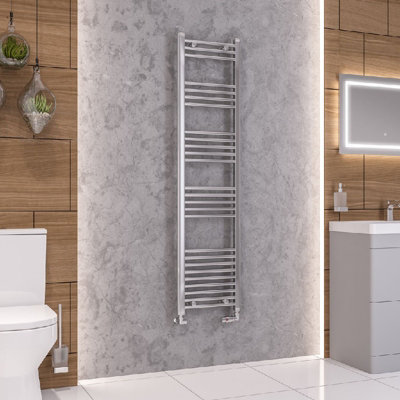 Aquarius Wendover Straight Multirail Towel Radiator 1600mm x 400mm Chrome AQ41.0019