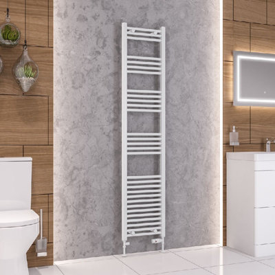 Aquarius Wendover Straight Multirail Towel Radiator 1800mm x 400mm White AQ41.0026