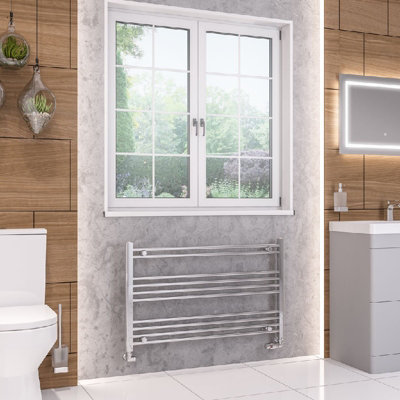 Aquarius Wendover Straight Multirail Towel Radiator 600mm x 1000mm Chrome AQ41.0244