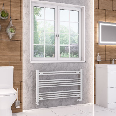 Aquarius Wendover Straight Multirail Towel Radiator 600mm x 1000mm White AQ41.0246