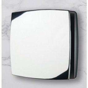 Aquarius Whispering Wind Wall Mounted Bathroom Fan With Timer Chrome AQ328B
