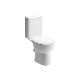 Aquarius Willow Open Back Close Coupled WC Toilet With Soft Close Seat AQWW0216