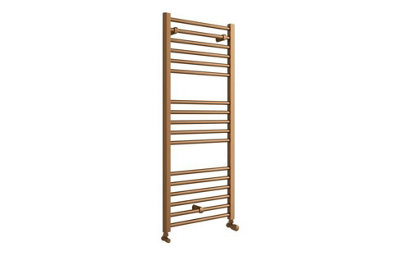 Aquarius Zanelli Brushed Bronze Towel Radiator 1200 x 500mm