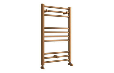 Aquarius Zanelli Brushed Bronze Towel Radiator 800 x 500mm