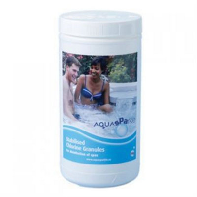 AquaSPArkle  Chlorine Granules 1 X 1kg Rapid dissolve Neutral PH