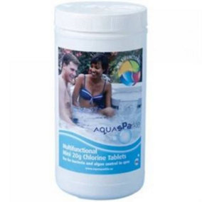 Aquasparkle  Multifunctional 20g Chlorine Tablets 1 x 1kg Clarifier Clear Slow