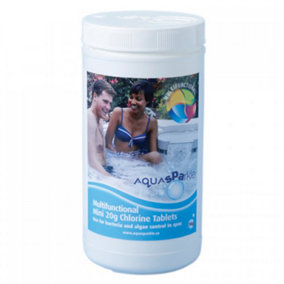 AquaSPArkle - Multifunctional 20g Chlorine Tablets 6 X 1kg Clarifier clear slow release