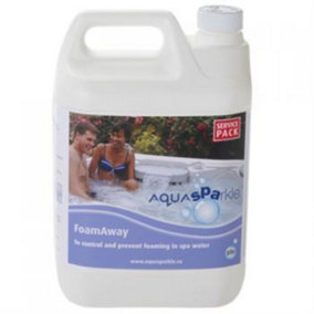 AquaSPArkle  Service Pack  Spa FoamAway 4 X 5 litre antifoam foam remover anti foam  hot tub