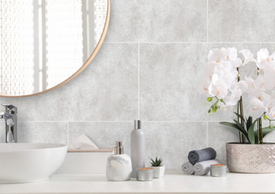 Aquawall Cloudy White Shower Wall Panel Bundle for 2 walls - offer includes 3 packs of Aquawall, and all fixings and trims Price Comparisons | Compare The Build