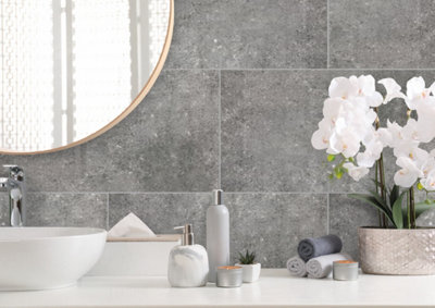 Aquawall Mystic Dark Grey Shower Wall Panel Bundle for 2 walls - offer includes 3 packs of Aquawall, and all fixings and trims Price Comparisons | Compare The Build