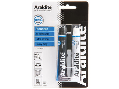 Araldite ARL400001 Standard Epoxy 2 x 15ml Tubes ARA400001