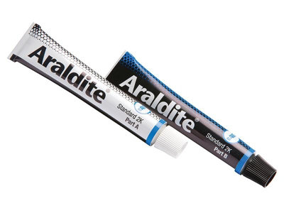 Araldite Standard Epoxy Adhesive - 2 Tubes of 15ml for Durable Bonding and Repairs