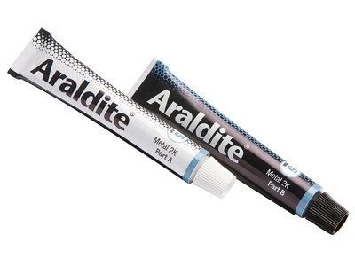 Araldite Steel Epoxy 2 X 15Ml Tubes - Strong Adhesive for Metal Repairs