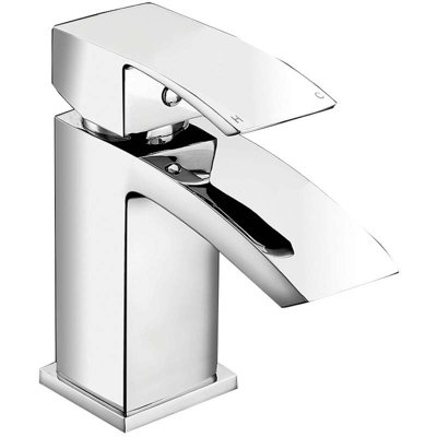 ARC Cloakroom Basin Mixer Tap Chrome Basin Sink Mono Bathroom + Fixings + Waste - 4