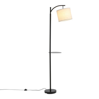 ARC FLOOR LAMP WITH ADJUSTABLE SHADE 180CM H