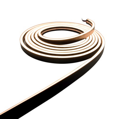 ARC LED Strip 5M Reel Black - Ultra-Slim 12V DC 3W/m Warm White IP67 Waterproof VHB 3M Tape
