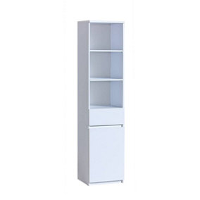 Arca AR3 Tall Cabinet - Elegant and Functional, H1952mm W450mm D400mm in Arctic White