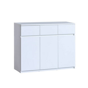 Arca AR6 Sideboard Cabinet 120cm - Sleek and Functional, H940mm W1200mm D400mm in Arctic White