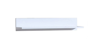 Arca AR8 Floating Wall Shelf - Sleek and Modern, H150mm W801mm D196mm in Arctic White