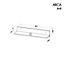 Arca AR8 Floating Wall Shelf - Two-Tone Elegance, H150mm W801mm D196mm in Oak Wotan & Arctic White