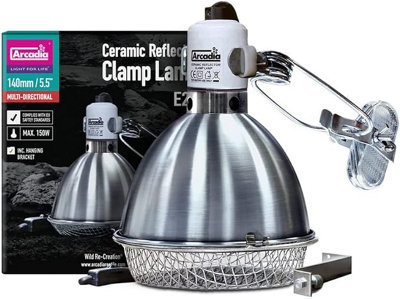Arcadia Ceramic Reflector Clamp Lamp 140mm