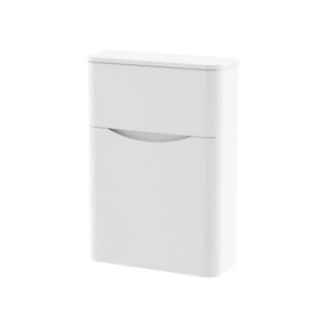 Arch Floor Standing WC Unit (Toilet Pan & Concealed Cistern Not Included), 550mm - Satin White - Balterley