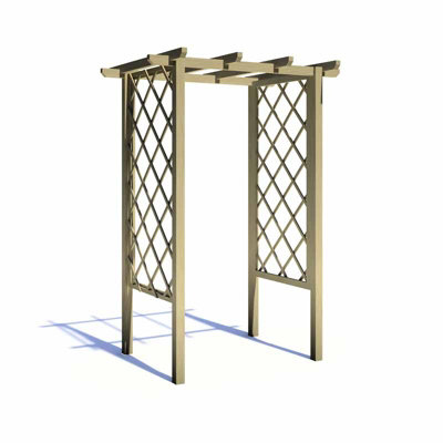 Arch Trellis Pergola 4 x 3 Feet Pressure Treated Wooden Arches - L137.8 x W173 x H242.6 cm